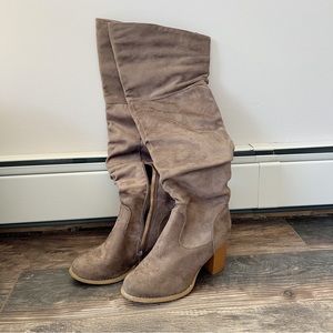 ❤️🔥KNEE HIGH TAN BOOTS